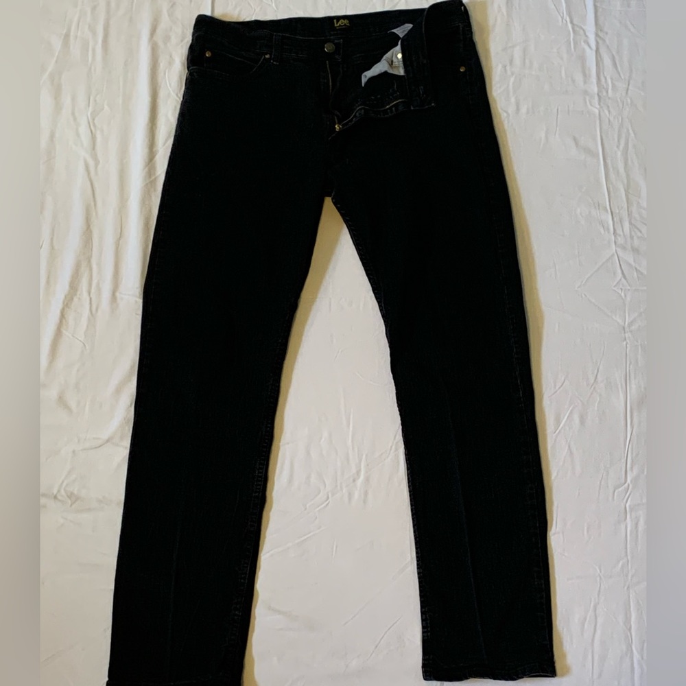 Lee Regular Fit 36W 34L Black Jeans